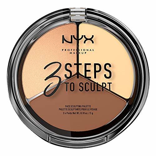 Beauty NYX Professional Makeup Paleta de Contouring & Iluminador 3 Steps to Sculpt