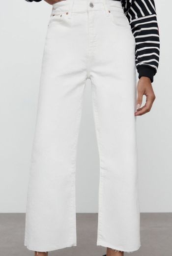 Pantalones blanco anchos