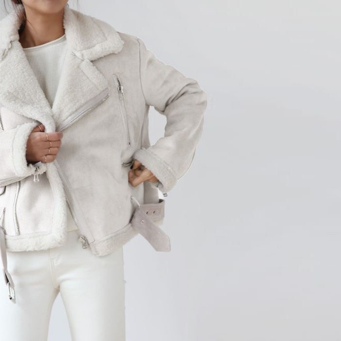 Products White Aviator Jacket