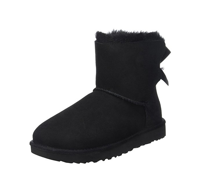 Fashion UGG Australia Mini Bailey Bow, Botas para Mujer, Negro