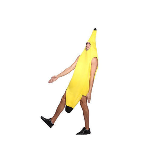Maboobie Disfraz de Banana Classic para Adulto Disfraz Banana Hombre plátano Divertido