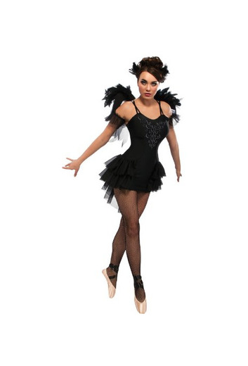 Rubies 's 880753 S Oficial Negro Cisne Ballet Halloween Costume Ladies Large