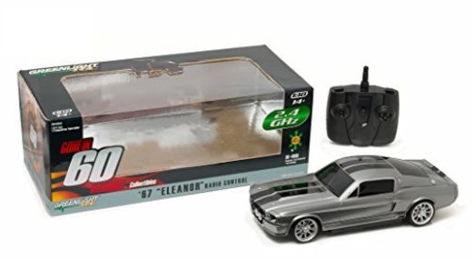 Greenlight Collectibles - 91001 - Ford Mustang Shelby GT 500 Eleanor - Radio Control - Escala 1/18 - Gris Metal/Negro