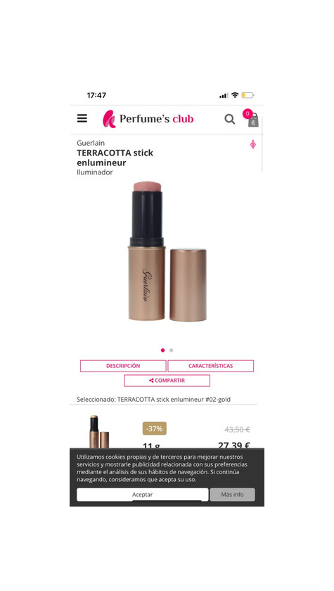 Productos TERRACOTTA stick enlumineur Guerlain