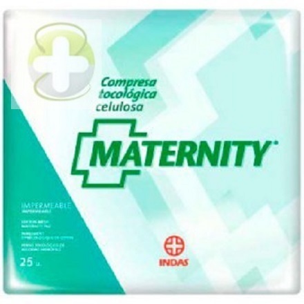 Moda Compresas Maternity Indas celulosa 25 uds