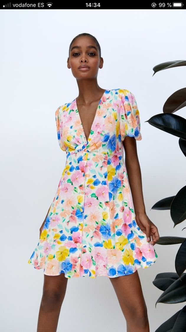 Social Vestido flores ZARA