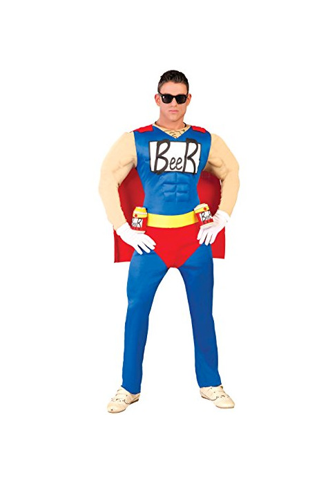 Social FIESTAS GUIRCA Hombre superhéroe Traje Beerman Cerveza
