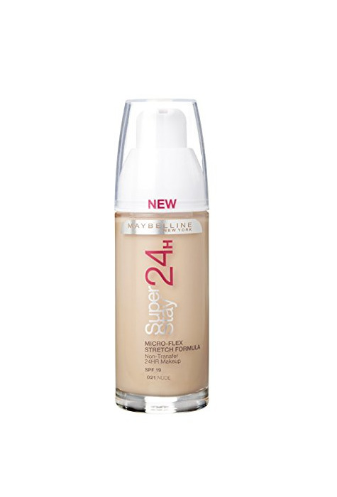 Belleza Maybelline Superstay 24HRS 21 Nude Beige Frasco dispensador - base de maquillaje