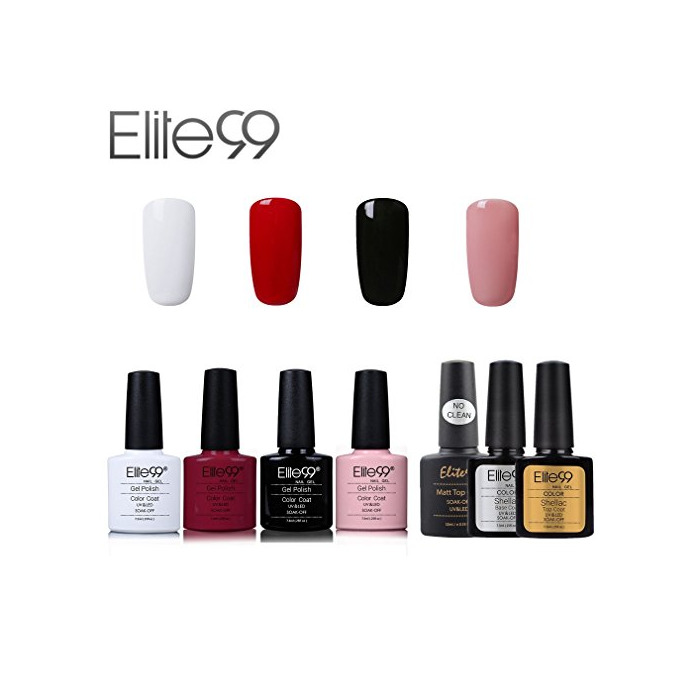 Beauty Elite99 Esmalte Semipermanente UV LED 6pcs Kit Uñas de Gel Pintauñas con