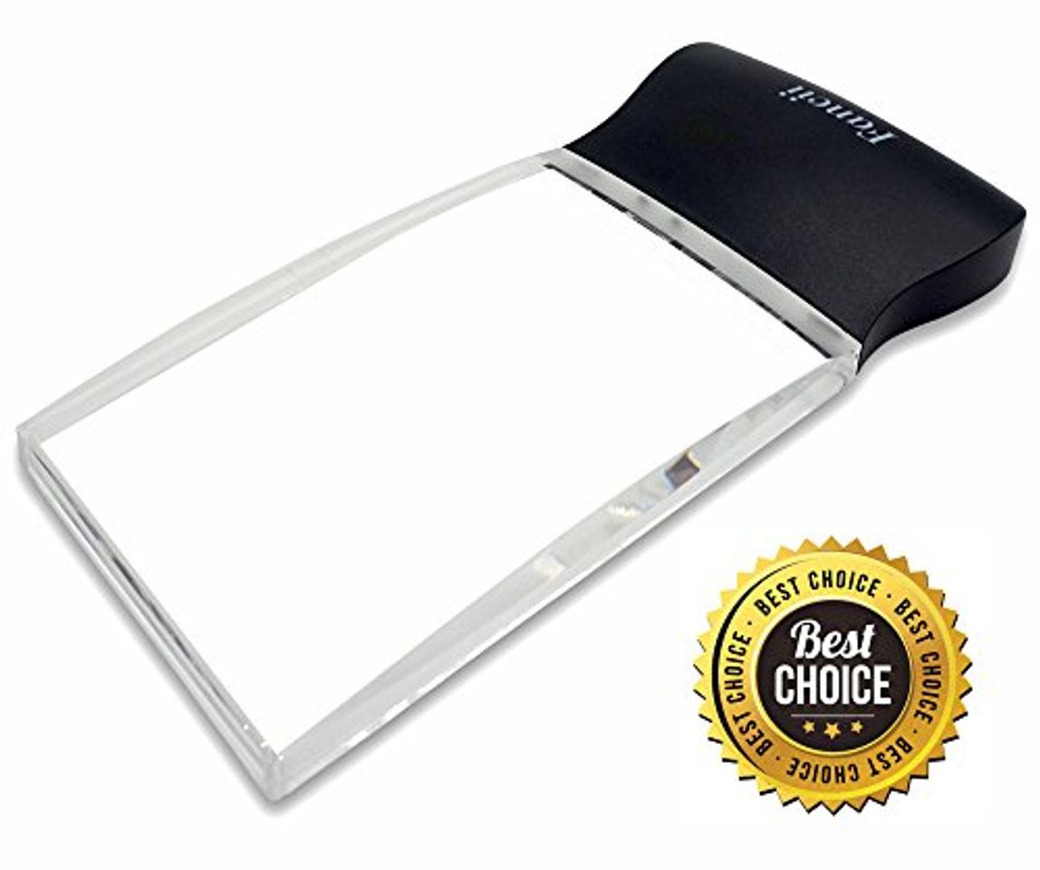 Product Fancii 2X Lupa Rectangular para Leer Libros con Luz LED - Lente