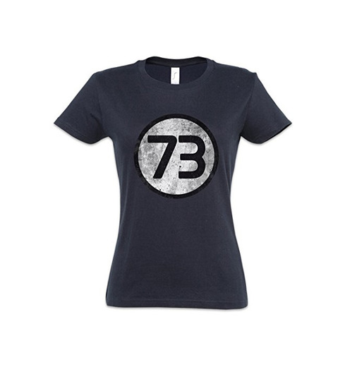 Black The Big Bang Number 73 Theory Vintage III Logo Mujer Girlie