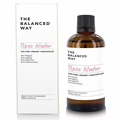 Social Puro agua de rosas - 100% orgánico, para el rostro, cuerpo y