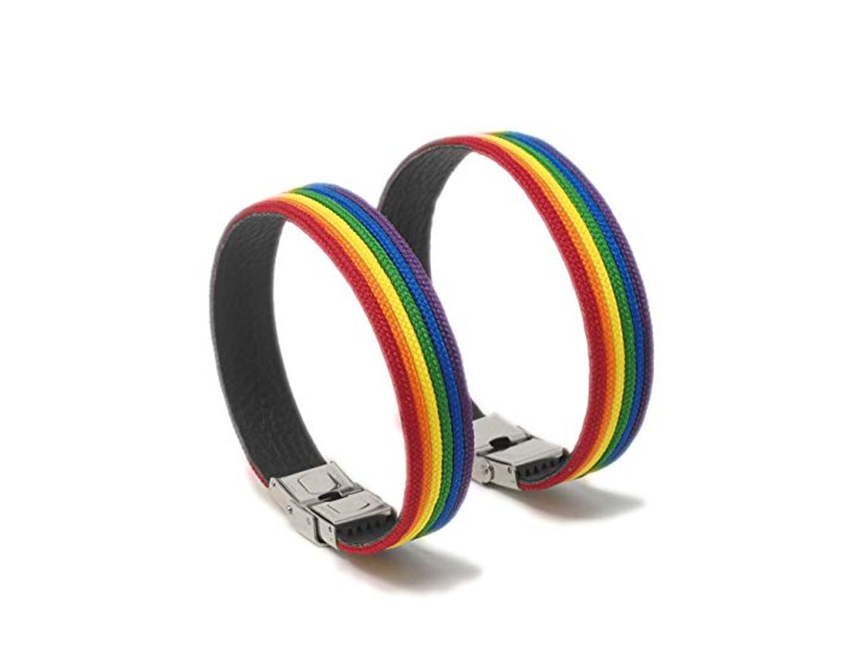 Moda GOS Pack 2 Pulseras Arcoiris