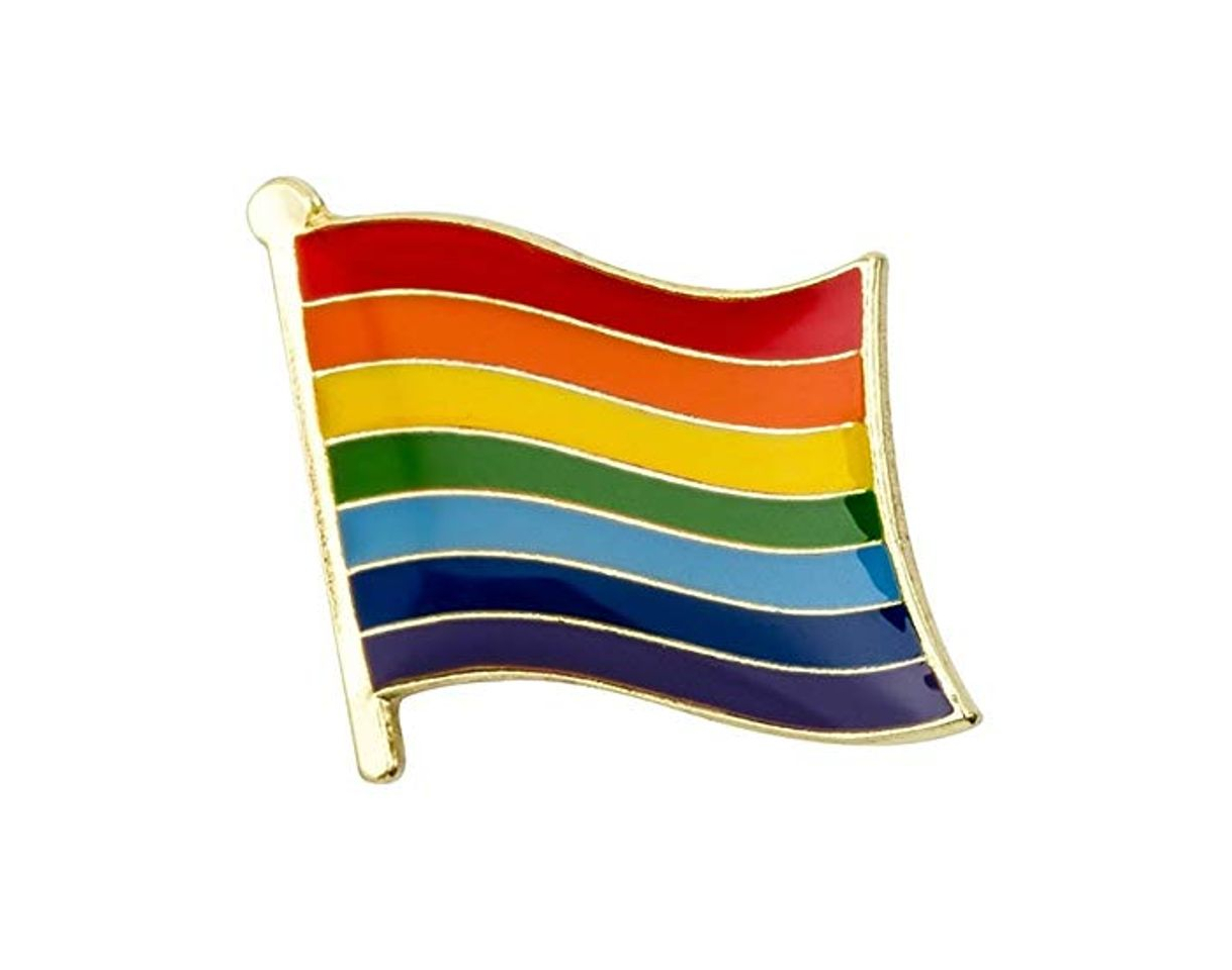 Moda Pin de Solapa Bandera del Arcoiris LGTBI