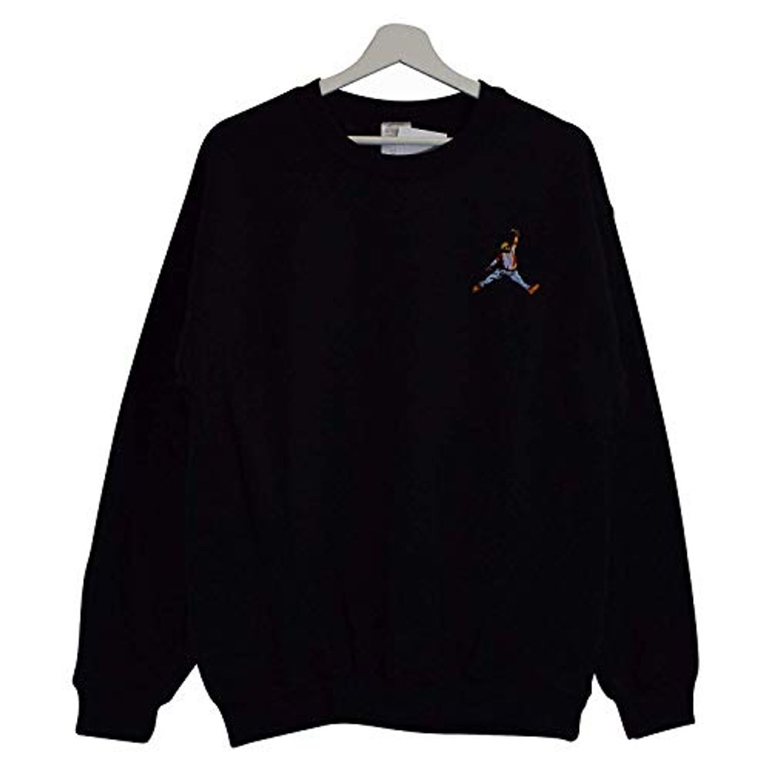 Place Actual Fact Biggie X Jordan Slam Dunk Negro Cuello Redondo Hip Hop