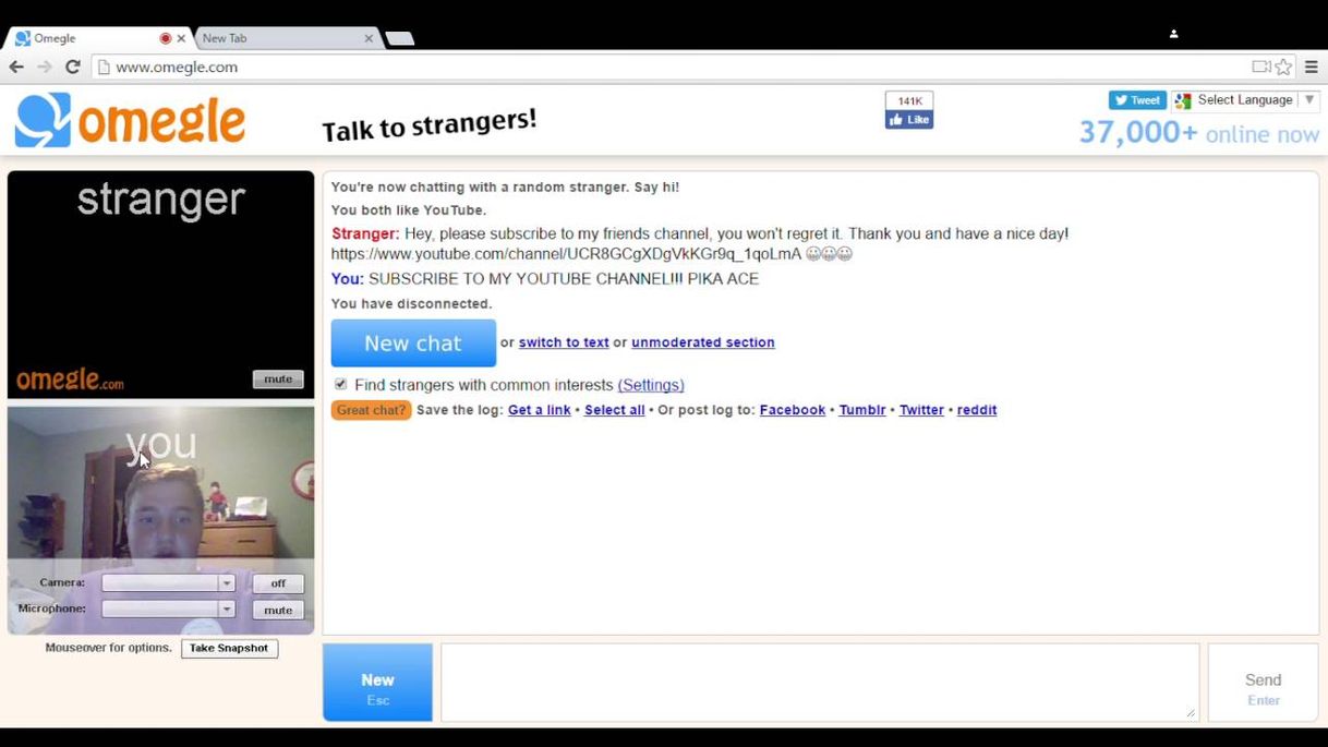 App Omegle: Talk to strangers!