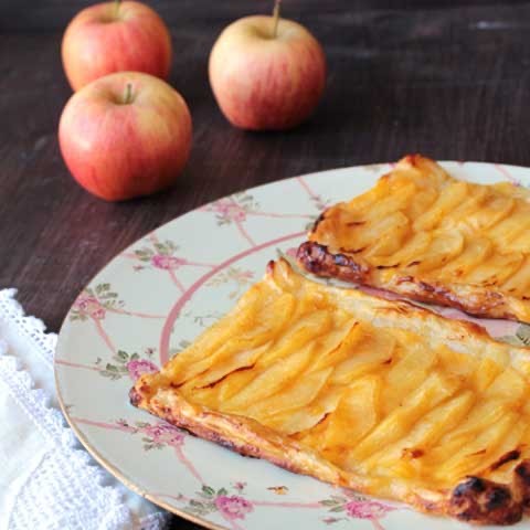 Social Tarta de manzana con hojaldre 