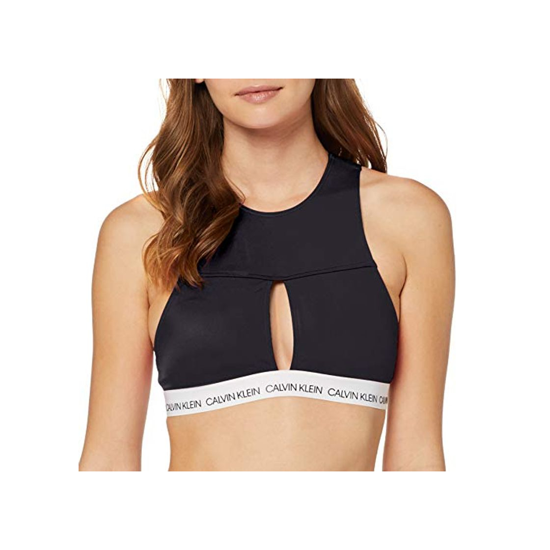 Product Tommy Hilfiger Open Square Crop Top-RP Tops de Bikini, Negro