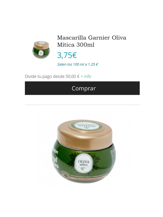 Producto Mascarilla