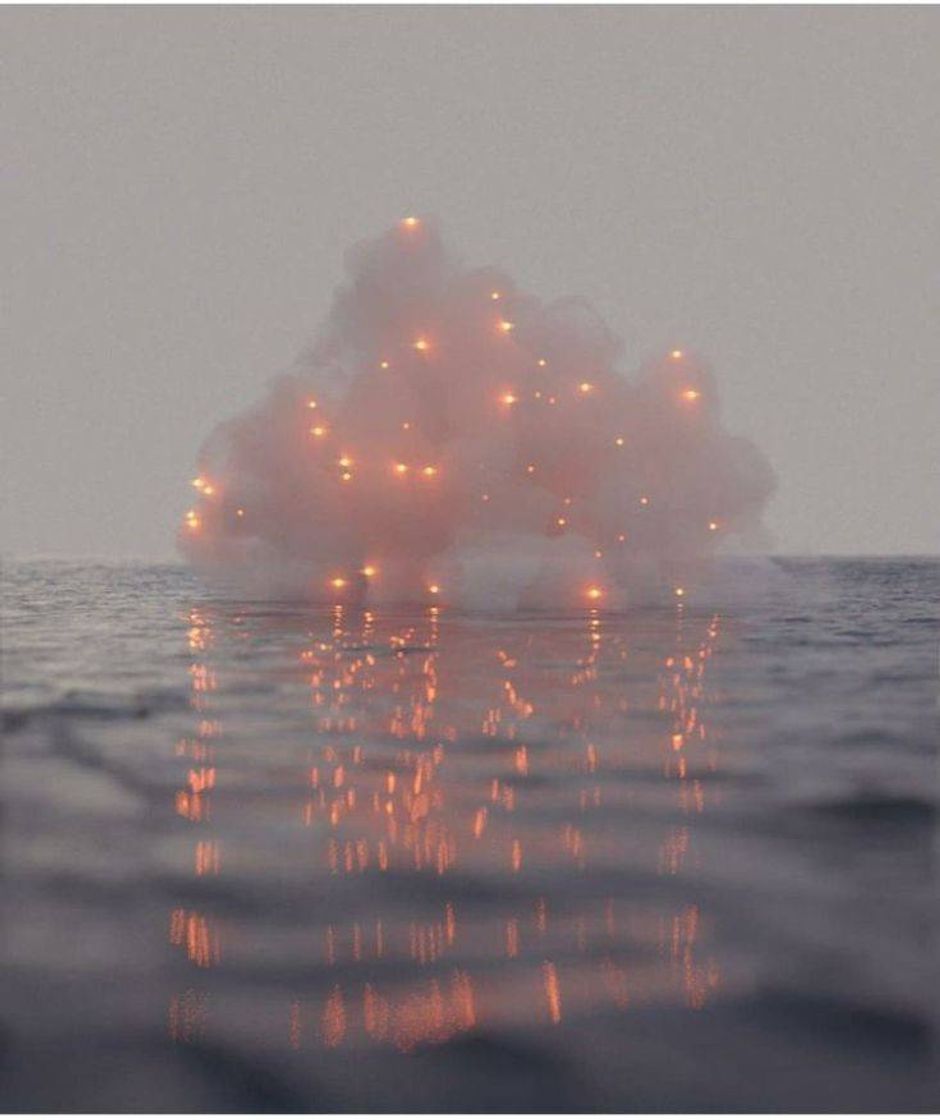 Social Fondo nube con luces 
