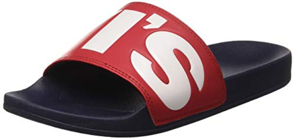 Fashion Levi's June L, Chanclas para Hombre, Rojo