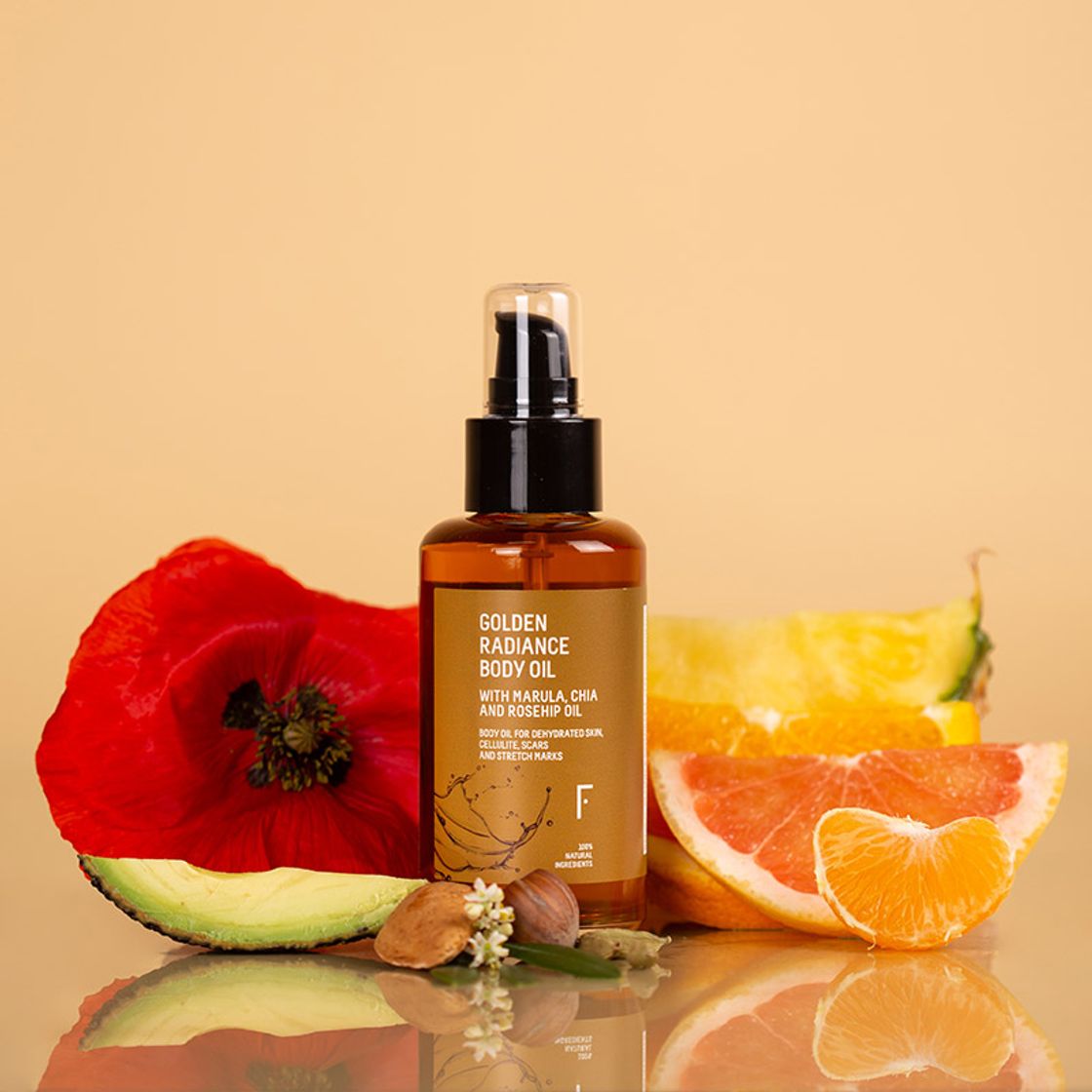 Producto Golden Radiance Body Oil de Freshly Cosmetics