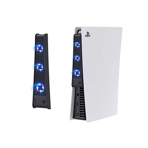 FYOUNG Ventilador de refrigeración delgado para Sony Playstation 5 Digital Edition y