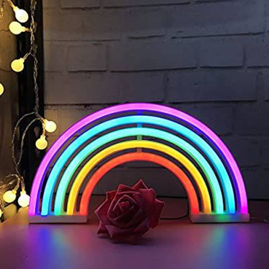 Arcoiris de luces LED neón