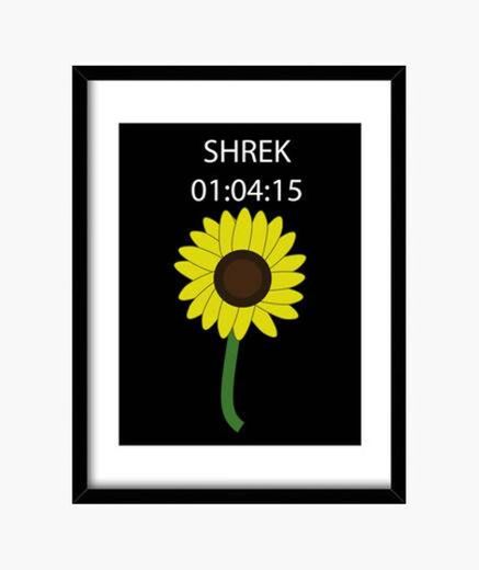 Cuadro frase Shrek Girasol