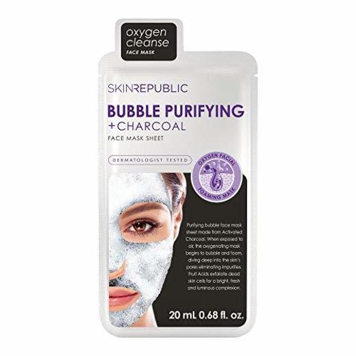 Mascarilla de burbujas purificadora Skin Republic con carbón