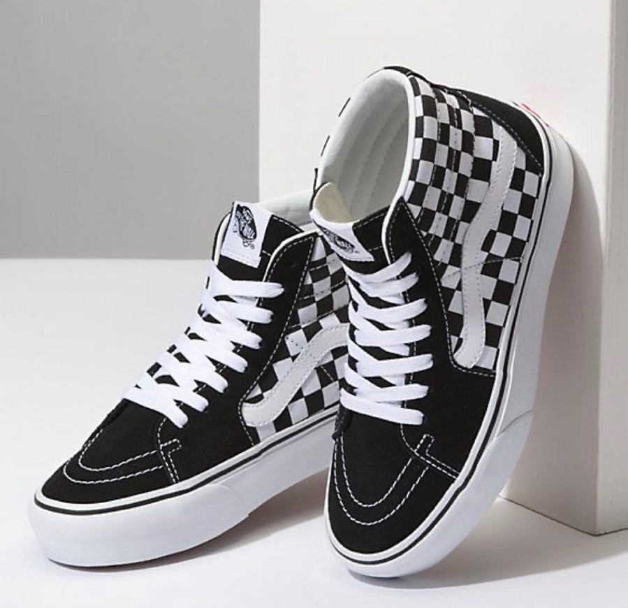 Moda Vans Sk8 Hi Platform Calzado Checkerboard