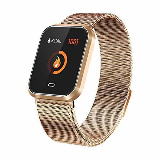 Febelle Reloj Inteligente Pulsera IP67 Impermeable Gimnasio Presión Arterial Oxígeno Ritmo Cardíaco