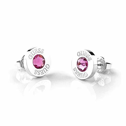 Fashion Pendientes Guess Shiny Crystals rosa acero inoxidable quirúrgico chapados rodio UBE78100 [AC1153]