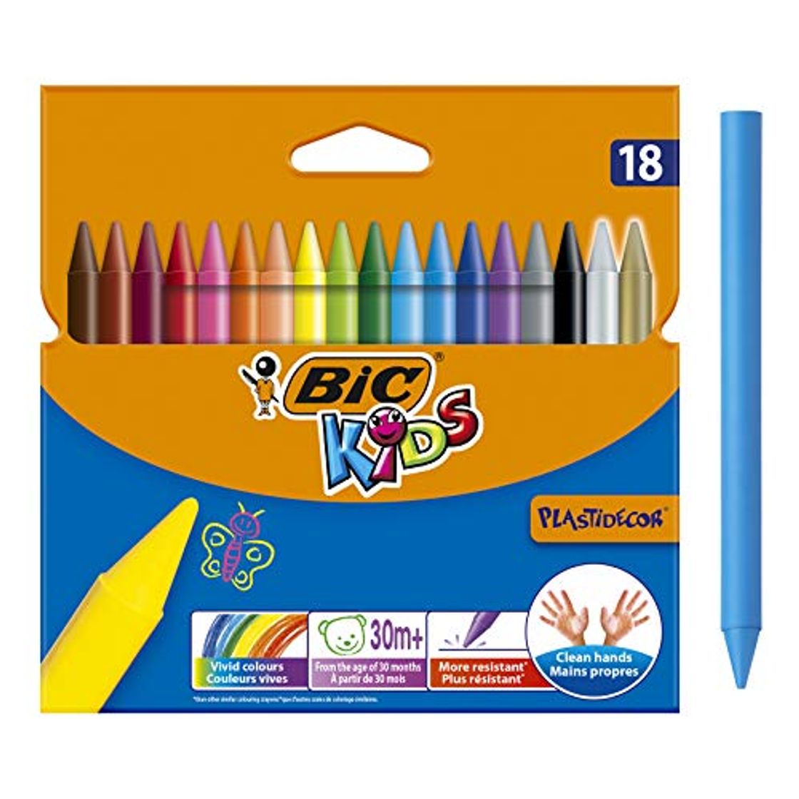 Social BIC Kids Plastidecor - Blíster de 18 unidades