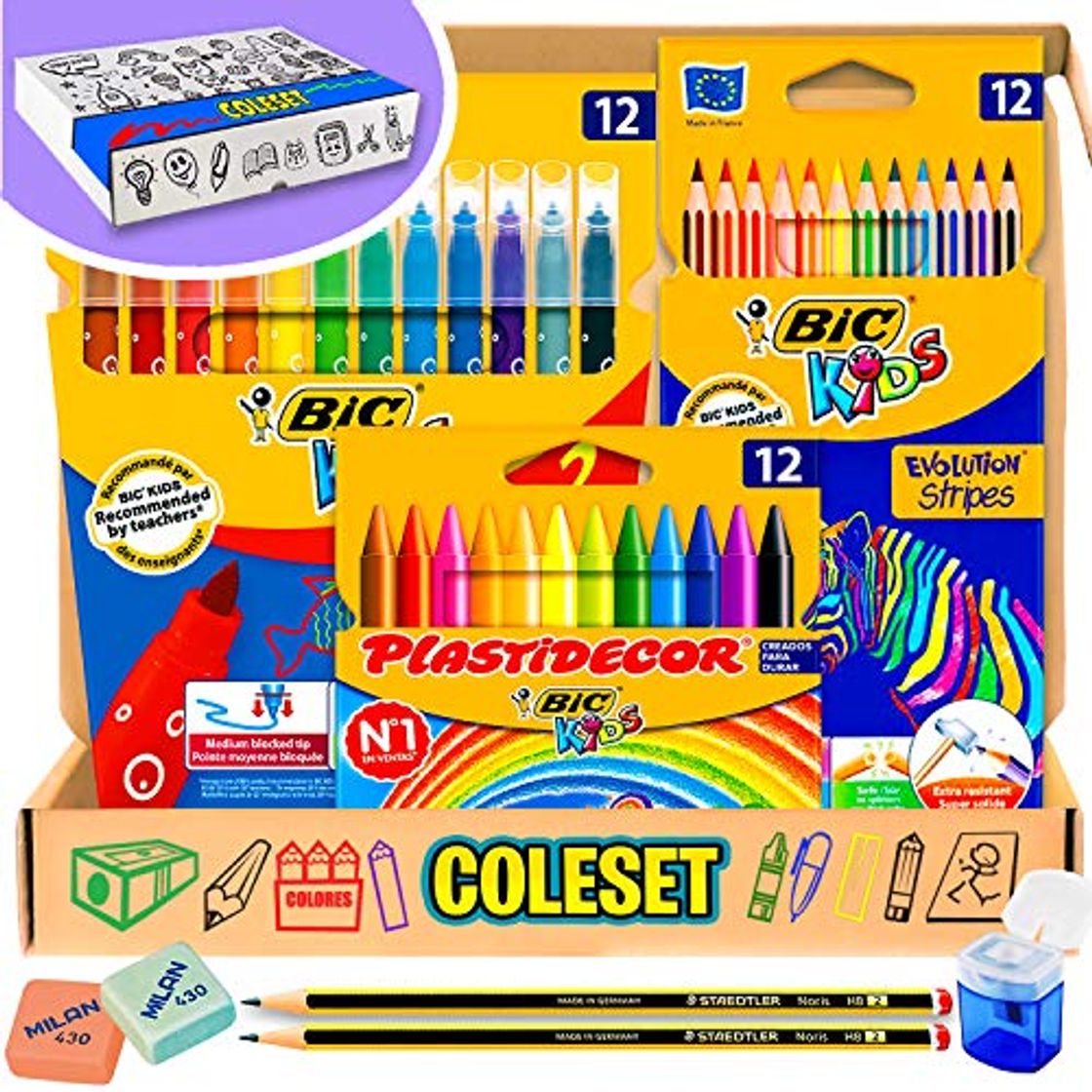 Social Pack vuelta al cole y  Pack material escolar Papeleria - 