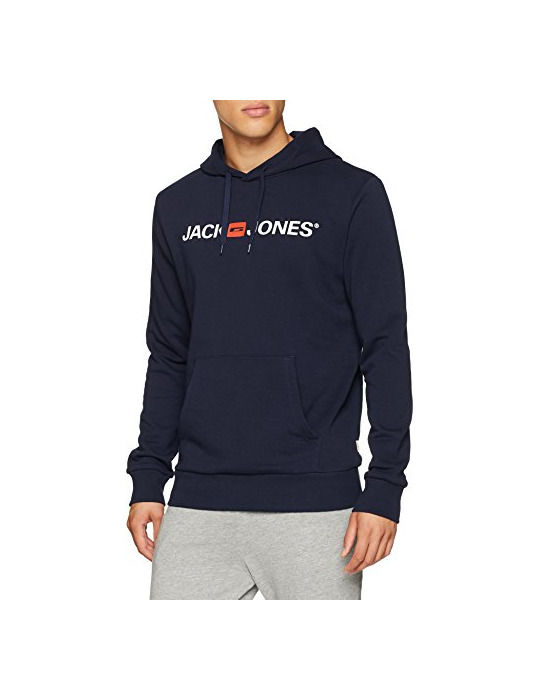 Moda JACK & JONES Jjecorp Logo Sweat Hood Noos Capucha, Azul