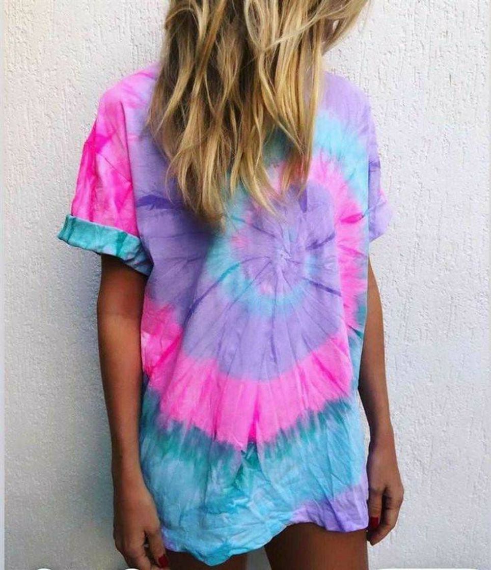 Moda Blusa tie dye 