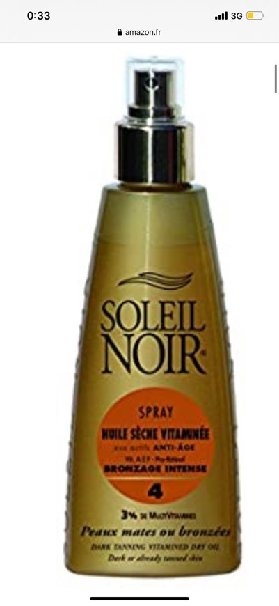 Producto Aceite bronceador