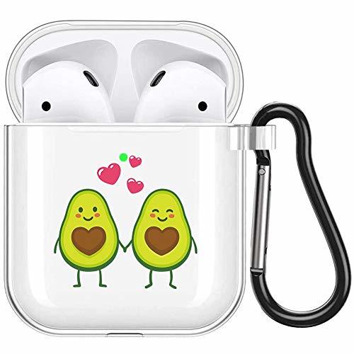 Product Pnakqil Funda AirPods Transparente Silicona Carcasa Suave Fundas AirPods con Dibujos Kawaii