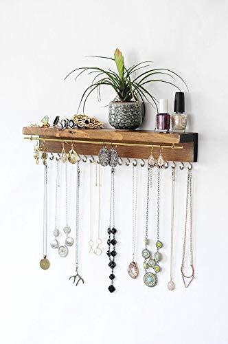 Social HANNUN Joyero Danna/Joyero de Madera Maciza Mujer/Mueble Colgador de Joyas de Madera/Joyero