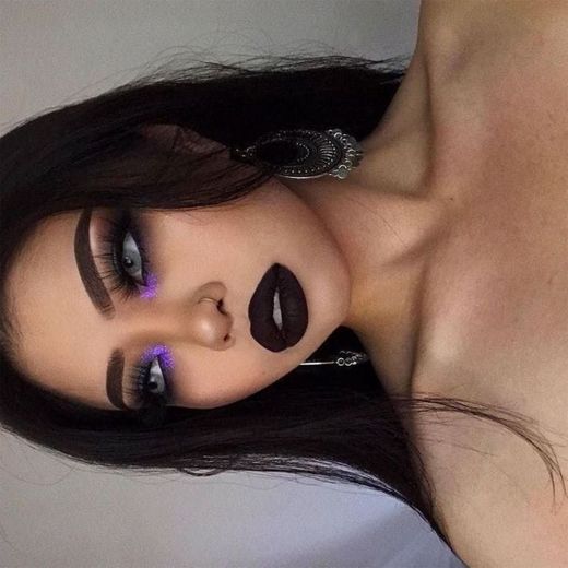 Purple with black