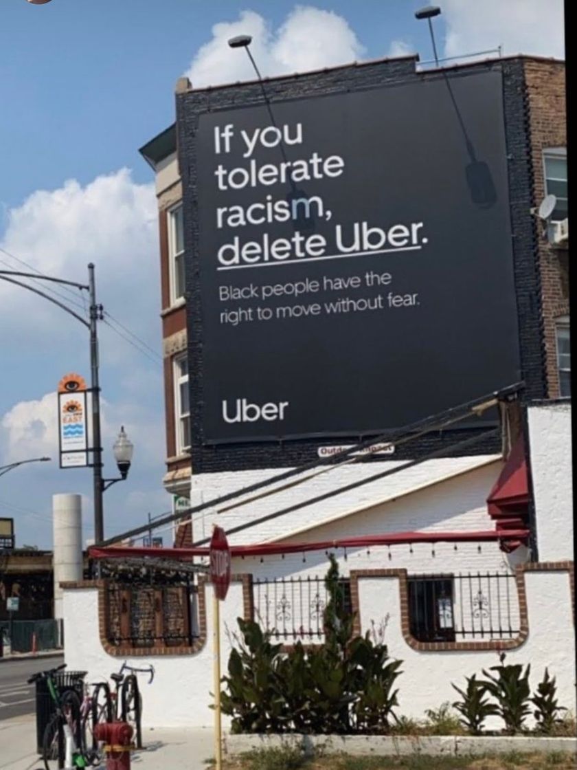 Fashion If you tolerate racism, delete Uber 