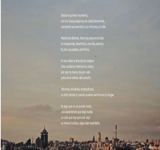 Airbnb dedica un poema a Madrid