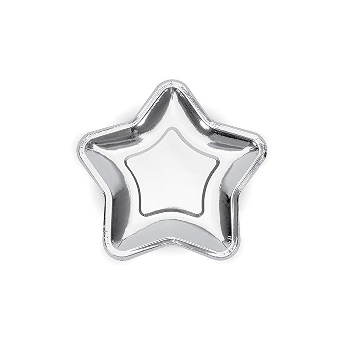 Producto PartyDeco TPP11-018 CF - 6 platos con forma de estrella