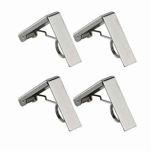 Producto 4pcs clips elásticas de mantel de tela ZoomSky acero inoxidable de pinza