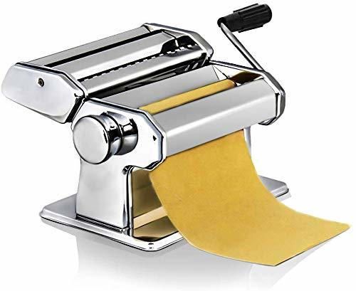 Sailnovo Máquina de Acero Inoxidable para Hacer Pasta Máquina de Cortar Pasta