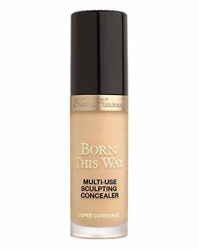 Belleza TOOLDEN - Corrector esculpido multiusos, color dorado y beige, con texto"Born This