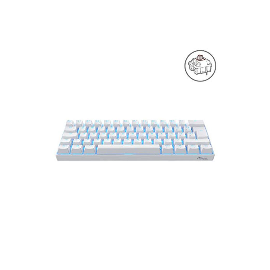 Electrónica Royal Kludge RK61 - Teclado para Videojuegos y Oficina