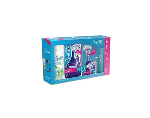 Gillette Venus Swirl - Set Maquinilla para Mujer con 2 Recambios