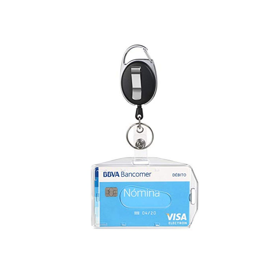 Social Vicloon Funda para Tarjeta con Llavero Retráctiles de Alta, 1 Pc Soporte